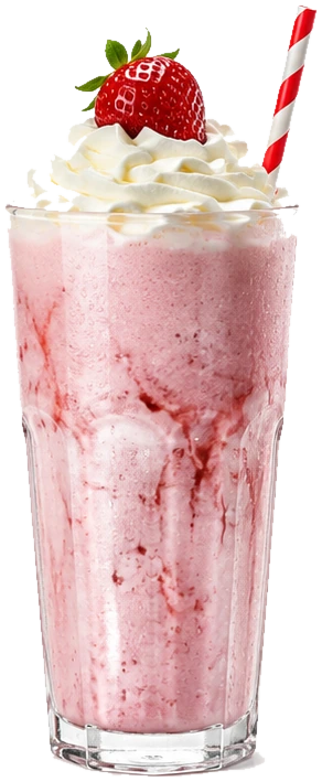 Çilekli milkshake